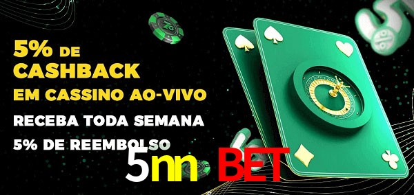 Promoções do cassino ao Vivo 5nn bet